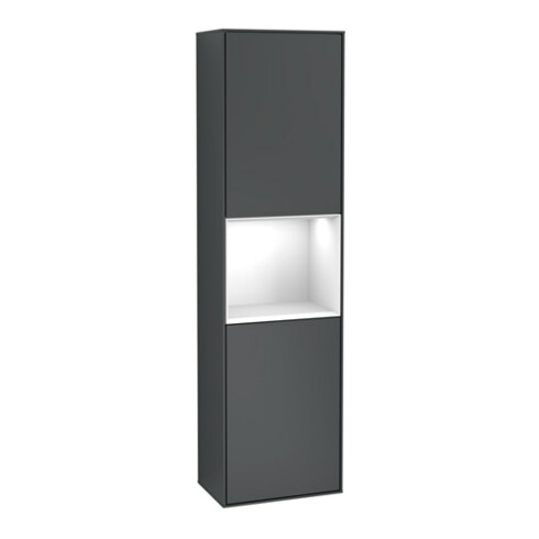 V&B Hochschrank Wandbeleuchtung Finion 41,8x151,6cm, l, Rg g w La, md bl. m Lac