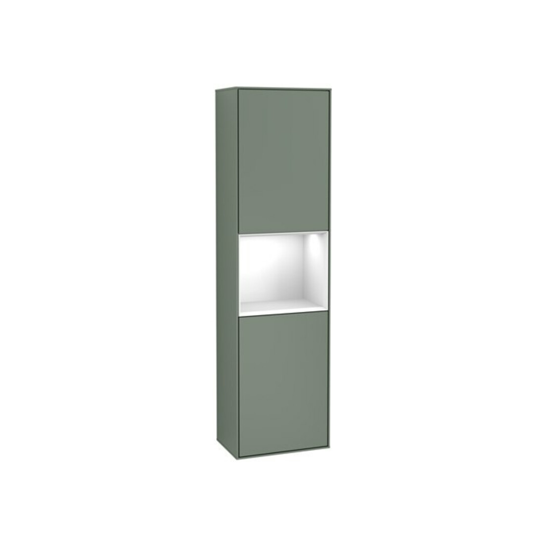 V&B Hochschrank Wandbeleuchtung Finion 41,8x151,6cm, l, Rg g w Lac, Oli. m Lac