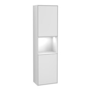 V&B Hochschrank Wandbeleuchtung Finion 41,8x151,6cm, l, Rg g wh. Lac, wh. m Lac