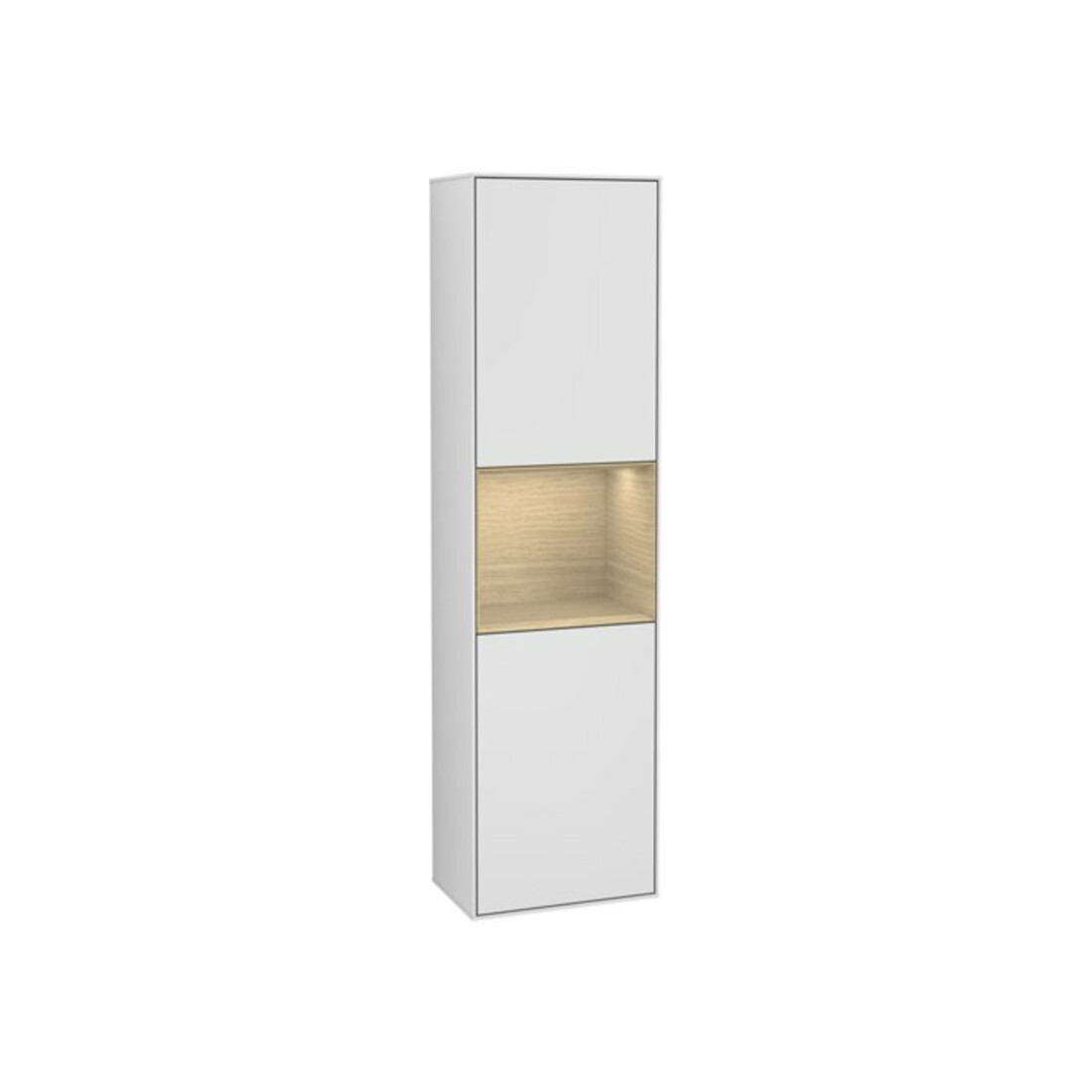 V&B Hochschrank Wandbeleuchtung Finion 41,8x151,6cm, l, Rg Oa Venerr, wh. m Lac