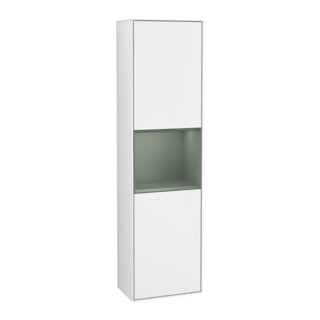 V&B Hochschrank Wandbeleuchtung Finion 41,8x151,6cm, l, Rg Ol m La, glo wh. Lac