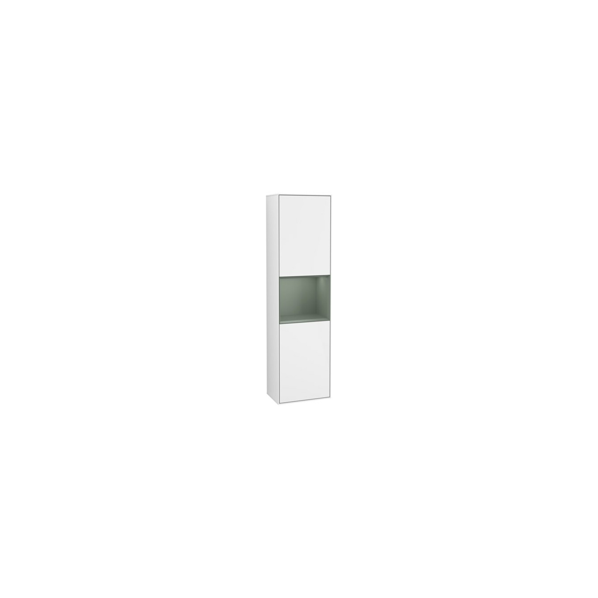 V&B Hochschrank Wandbeleuchtung Finion 41,8x151,6cm, l, Rg Ol m La, glo wh. Lac ; Villeroy & Boch