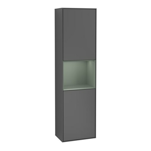 V&B Hochschrank Wandbeleuchtung Finion 41,8x151,6cm, l, Rg Ol m Lac, Anthrac. m
