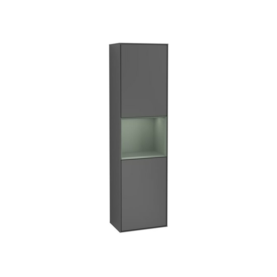 V&B Hochschrank Wandbeleuchtung Finion 41,8x151,6cm, l, Rg Ol m Lac, Anthrac. m