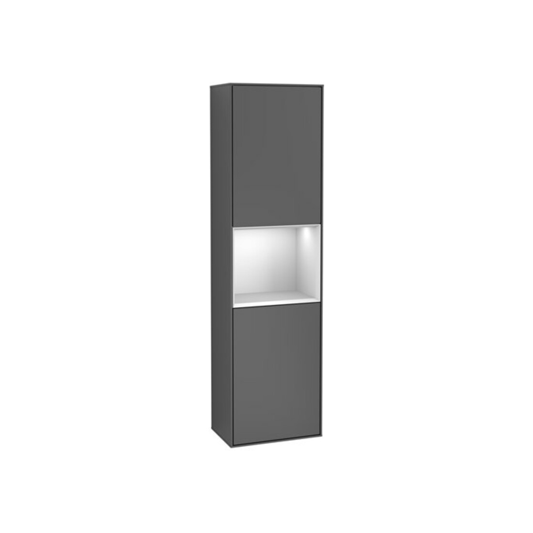 V&B Hochschrank Wandbeleuchtung Finion 41,8x151,6cm, l, Rg w m Lac, Anthrac. m