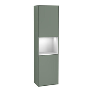 V&B Hochschrank Wandbeleuchtung Finion 41,8x151,6cm, l, Rg w m Lac, Oli. m Lac