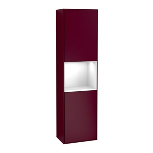 V&B Hochschrank Wandbeleuchtung Finion 41,8x151,6cm, li, Reg glo wh. Lac, Peo m