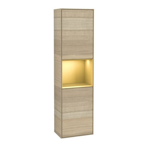 V&B Hochschrank Wandbeleuchtung Finion 41,8x151,6cm, li, Reg gol m Lac, Oa ven
