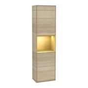 V&B Hochschrank Wandbeleuchtung Finion 41,8x151,6cm, li, Reg gol m Lac, Oa ven