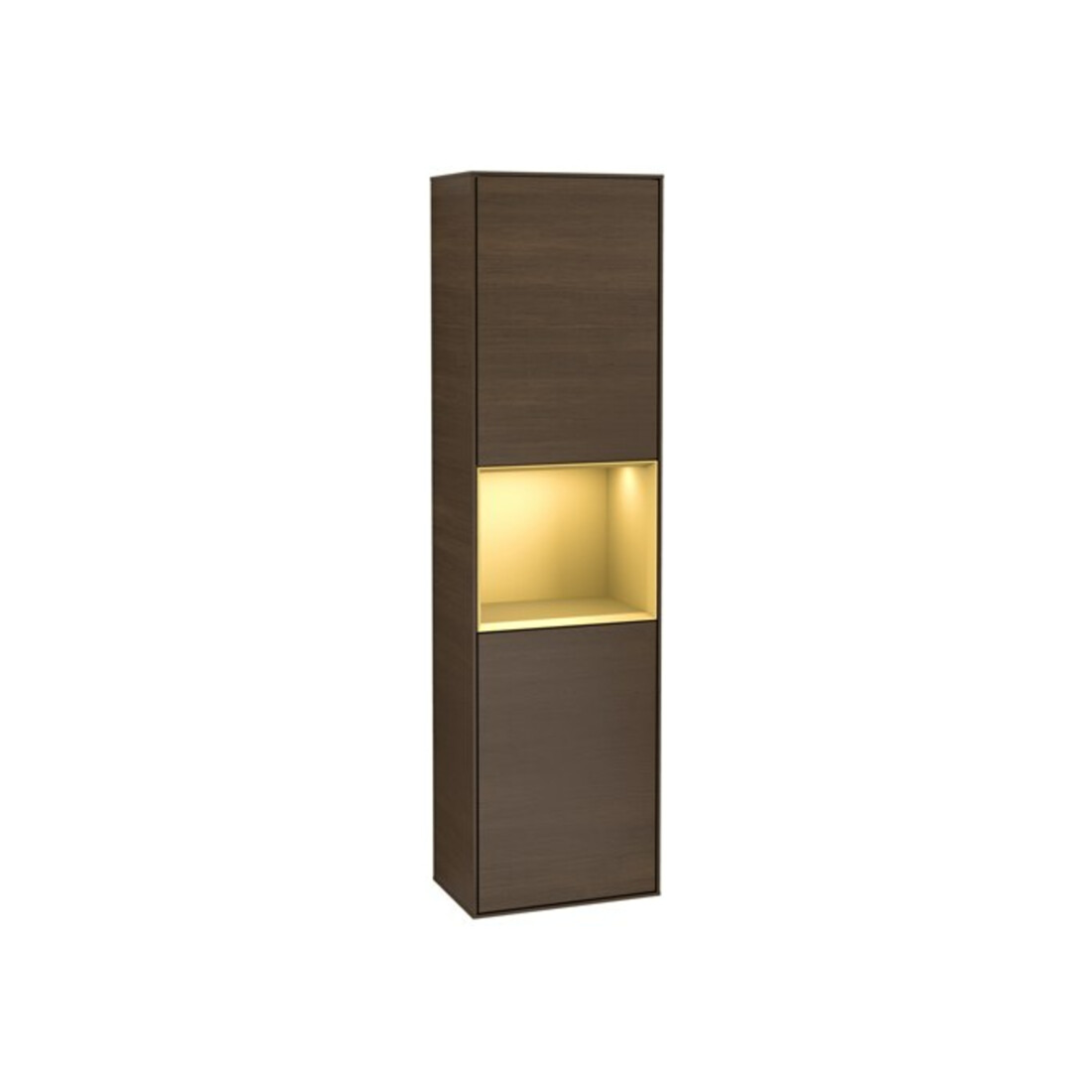 V&B Hochschrank Wandbeleuchtung Finion 41,8x151,6cm, li, Reg gol m Lac, wal ven