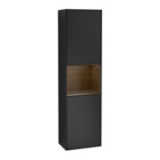 V&B Hochschrank Wandbeleuchtung Finion 41,8x151,6cm, li, Reg wal ven, bla m Lac