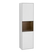 V&B Hochschrank Wandbeleuchtung Finion 41,8x151,6cm, li, Reg wal ven, wh. m Lac