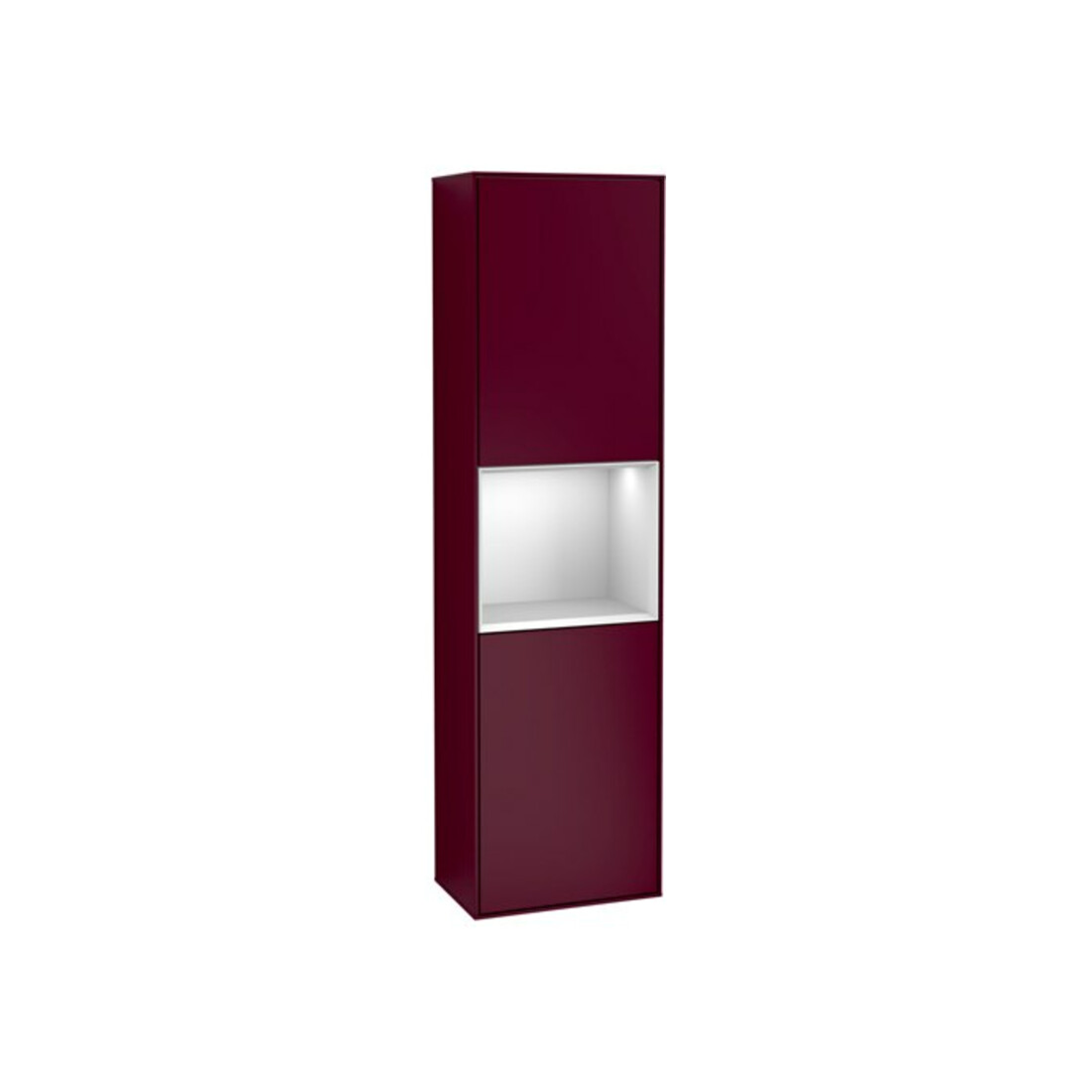 V&B Hochschrank Wandbeleuchtung Finion 41,8x151,6cm, li, Reg wh. m Lac, Peo m