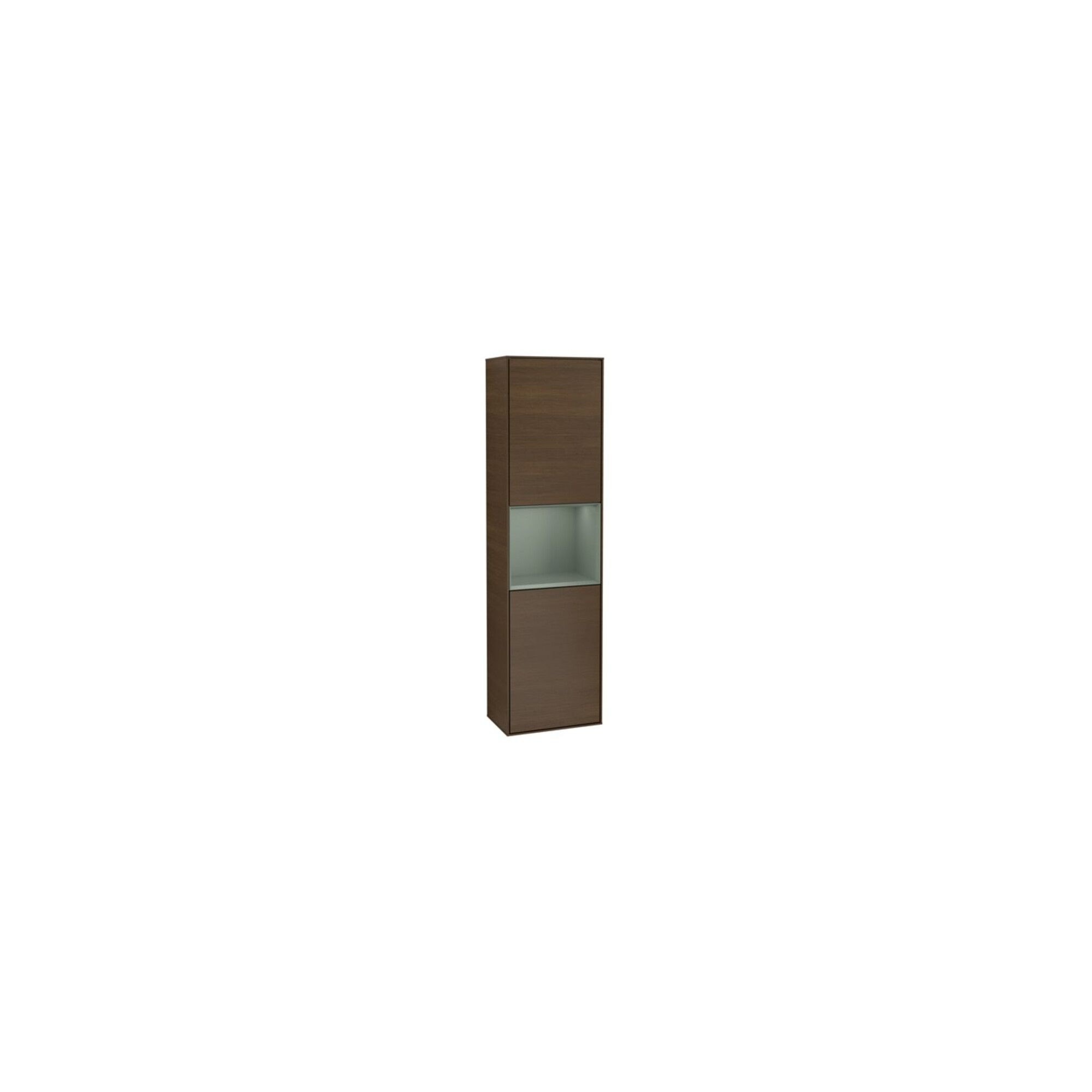 V&B Hochschrank Wandbeleuchtung Finion 41,8x151,6cm, r, Reg Oli. m Lac, wal ven ; Villeroy & Boch
