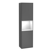 V&B Hochschrank Wandbeleuchtung Finion 41,8x151,6cm, r, Rg g w Lac, Anthrac. m