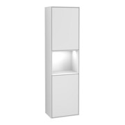 V&B Hochschrank Wandbeleuchtung Finion 41,8x151,6cm, r, Rg g wh. Lac, wh. m Lac