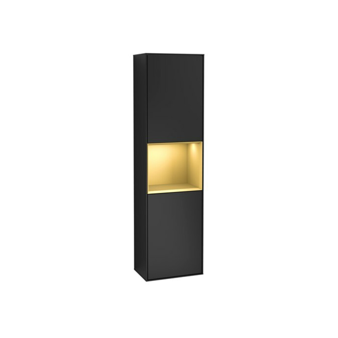V&B Hochschrank Wandbeleuchtung Finion 41,8x151,6cm, r, Rg gol m Lac, bla m Lac