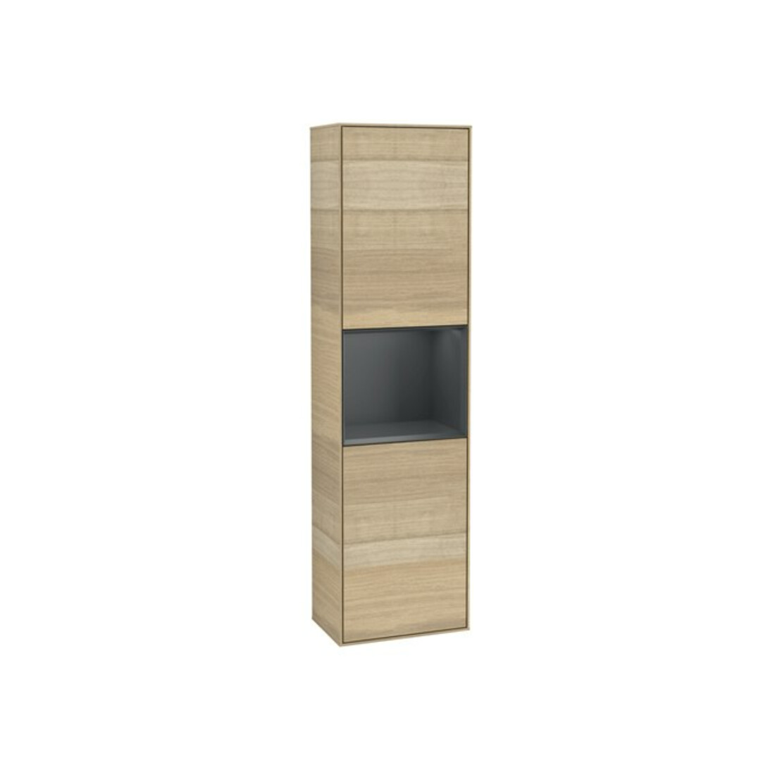 V&B Hochschrank Wandbeleuchtung Finion 41,8x151,6cm, r, Rg md bl. m Lac, Oa ven