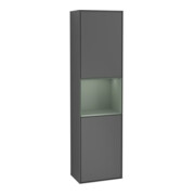 V&B Hochschrank Wandbeleuchtung Finion 41,8x151,6cm, r, Rg Ol m Lac, Anthrac. m