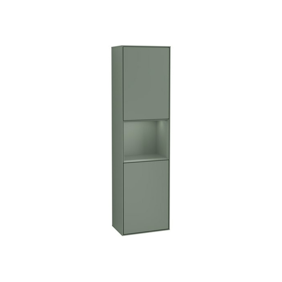 V&B Hochschrank Wandbeleuchtung Finion 41,8x151,6cm, r, Rg Ol m Lac, Oli. m Lac