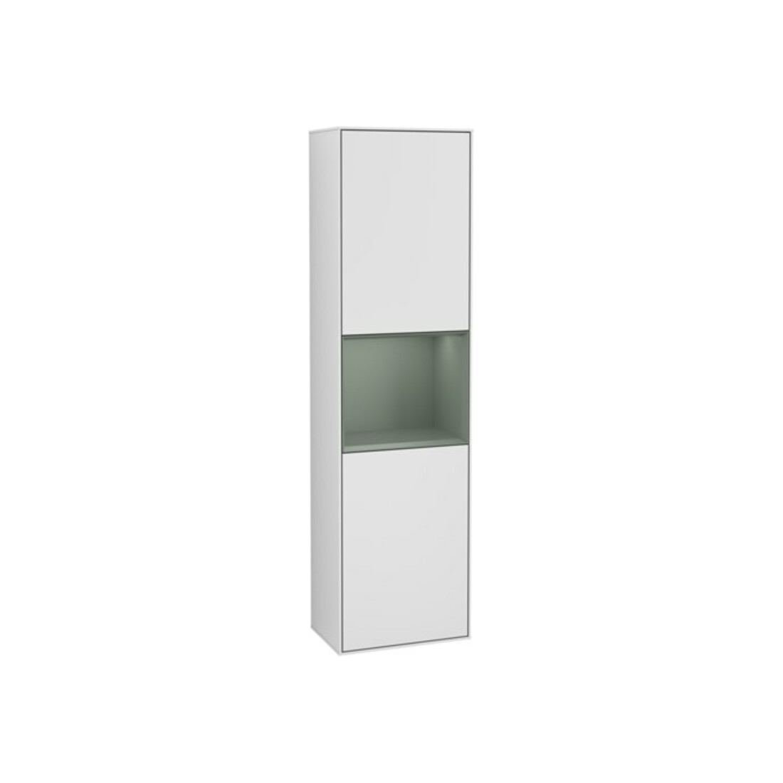 V&B Hochschrank Wandbeleuchtung Finion 41,8x151,6cm, r, Rg Ol m Lac, wh. m Lac