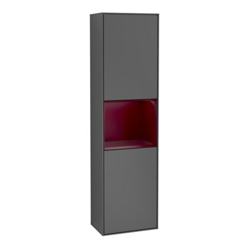 V&B Hochschrank Wandbeleuchtung Finion 41,8x151,6cm, r, Rg Peo m La, Anthrac. m