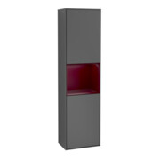 V&B Hochschrank Wandbeleuchtung Finion 41,8x151,6cm, r, Rg Peo m La, Anthrac. m