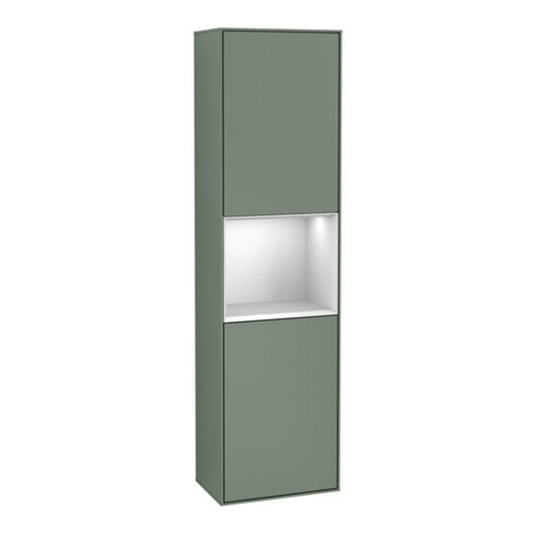 V&B Hochschrank Wandbeleuchtung Finion 41,8x151,6cm, r, Rg w m Lac, Oli. m Lac