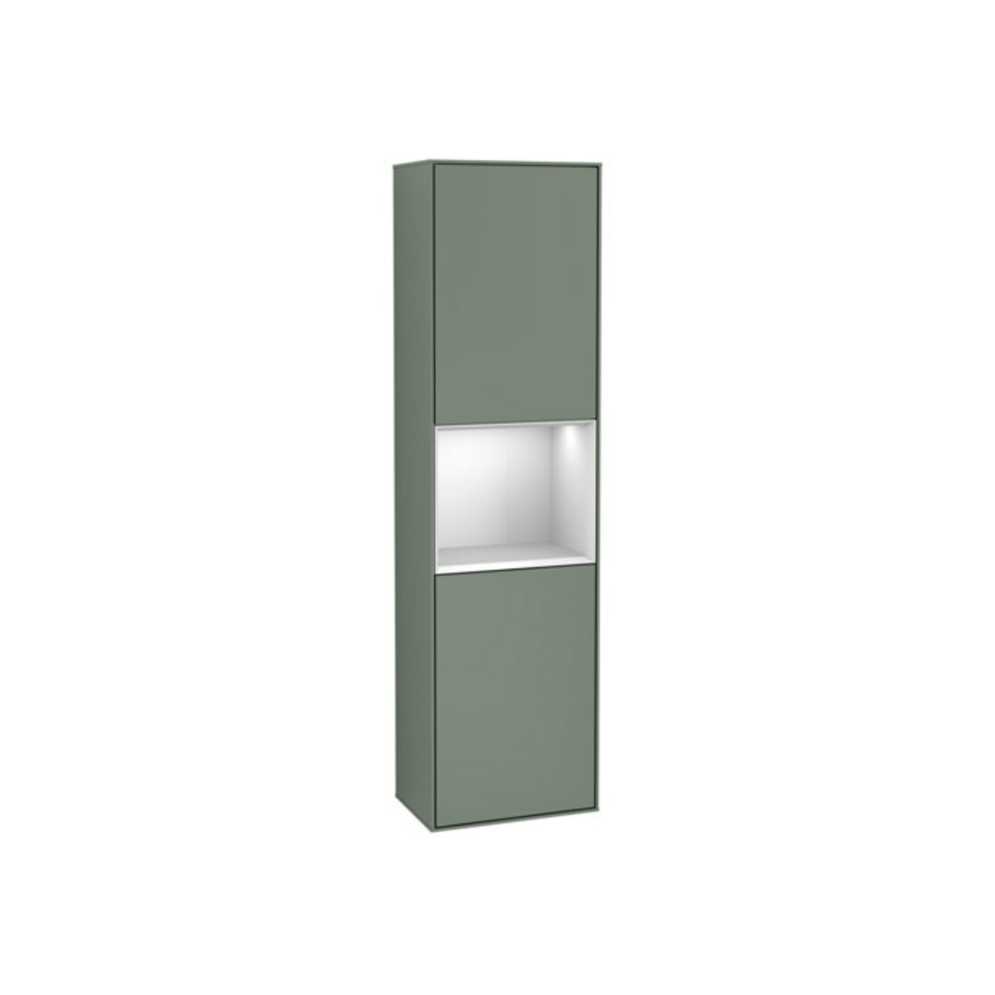 V&B Hochschrank Wandbeleuchtung Finion 41,8x151,6cm, r, Rg w m Lac, Oli. m Lac