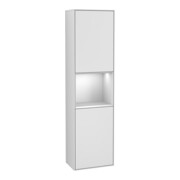 V&B Hochschrank Wandbeleuchtung Finion 41,8x151,6cm, r, Rg wh. m Lac, wh. m Lac