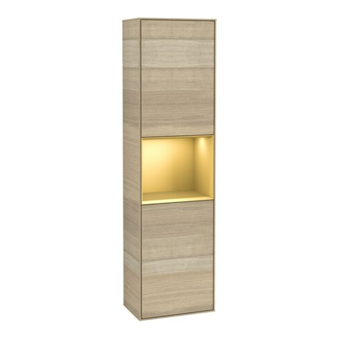 V&B Hochschrank Wandbeleuchtung Finion 41,8x151,6cm, re, Reg gol m Lac, Oa ven