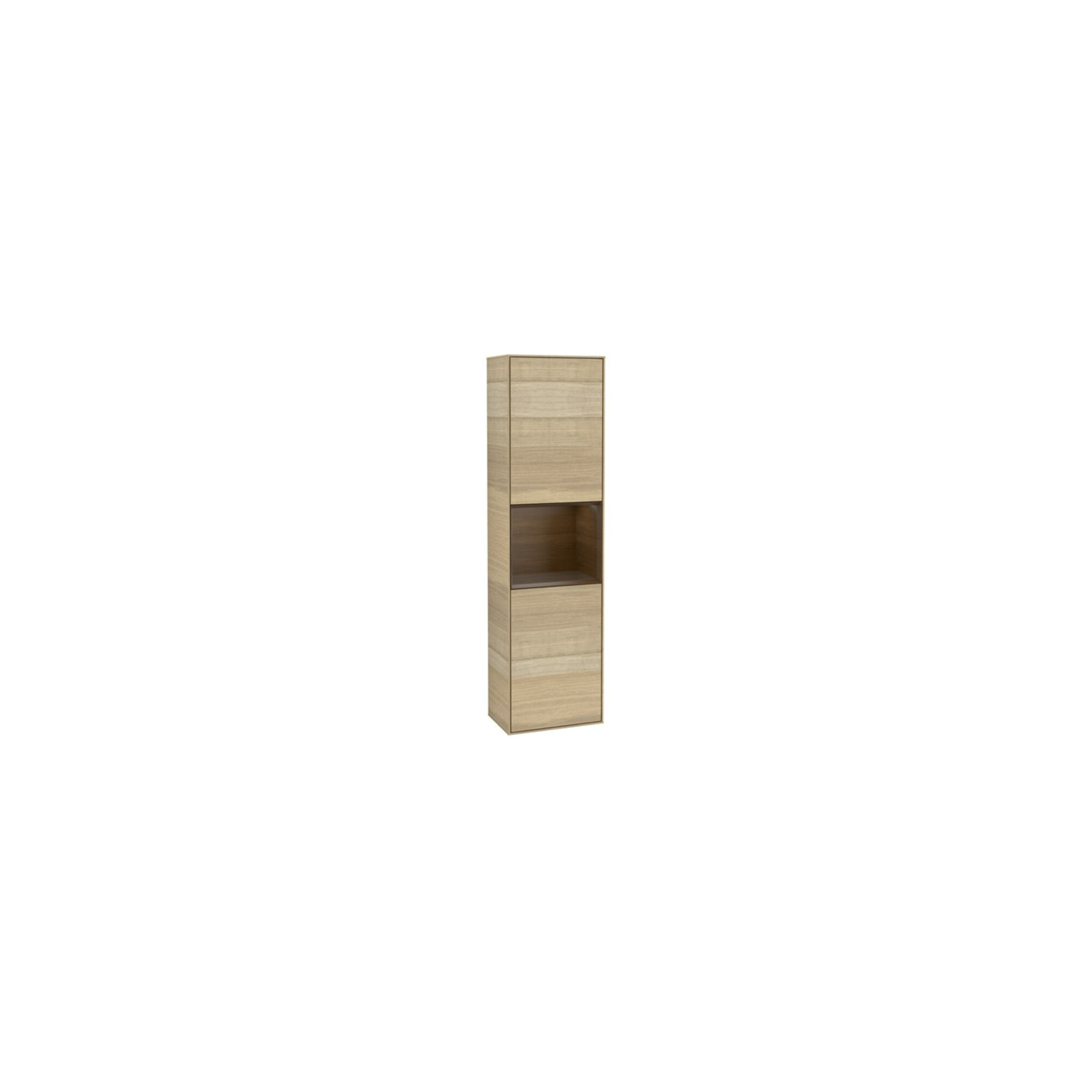 V&B Hochschrank Wandbeleuchtung Finion 41,8x151,6cm, re, Reg wal ven, Oa Veneer ; Villeroy & Boch