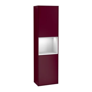 V&B Hochschrank Wandbeleuchtung Finion 41,8x151,6cm, re, Reg wh. m Lac, Peo m