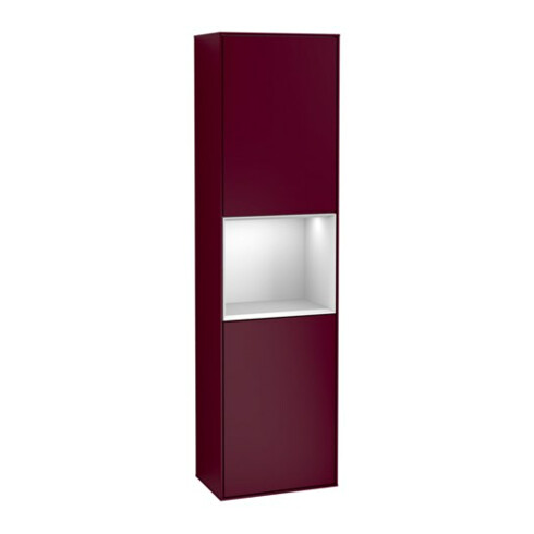 V&B Hochschrank Wandbeleuchtung Finion 41,8x151,6cm, re, Reg wh. m Lac, Peo m