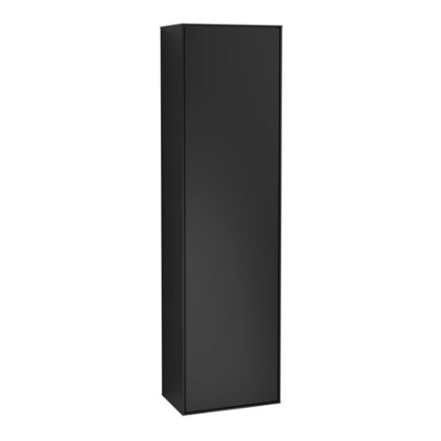 V&B Hochschrank Wandbeleuchtung Finion 41,8x151,6x27cm, Anschl li, bla m Lac