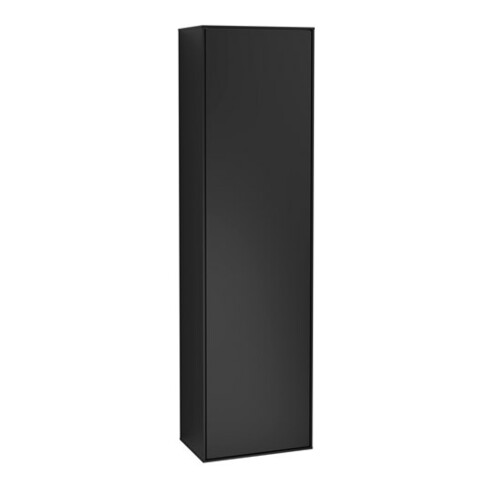 V&B Hochschrank Wandbeleuchtung Finion 41,8x151,6x27cm, Anschl re, bla m Lac