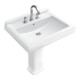 V&B Hommage Lavabo 75x58 cm, P bla C+, 1 trou robinet, trop-plein-1