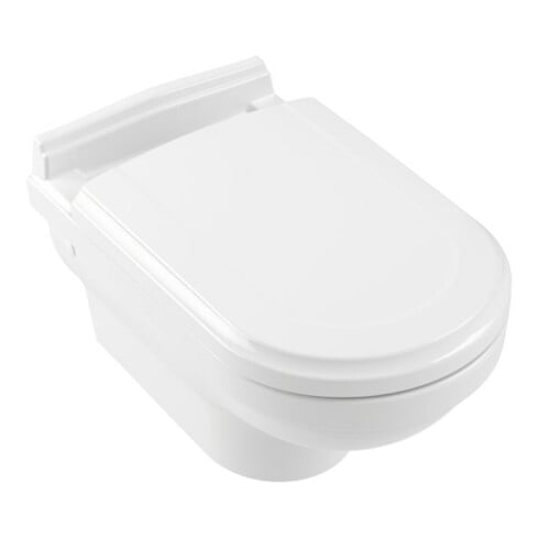 V&B Hommage WC suspendu, cuvette à chasse profonde 37x60cm, sortie horizontale, blanc C-plus