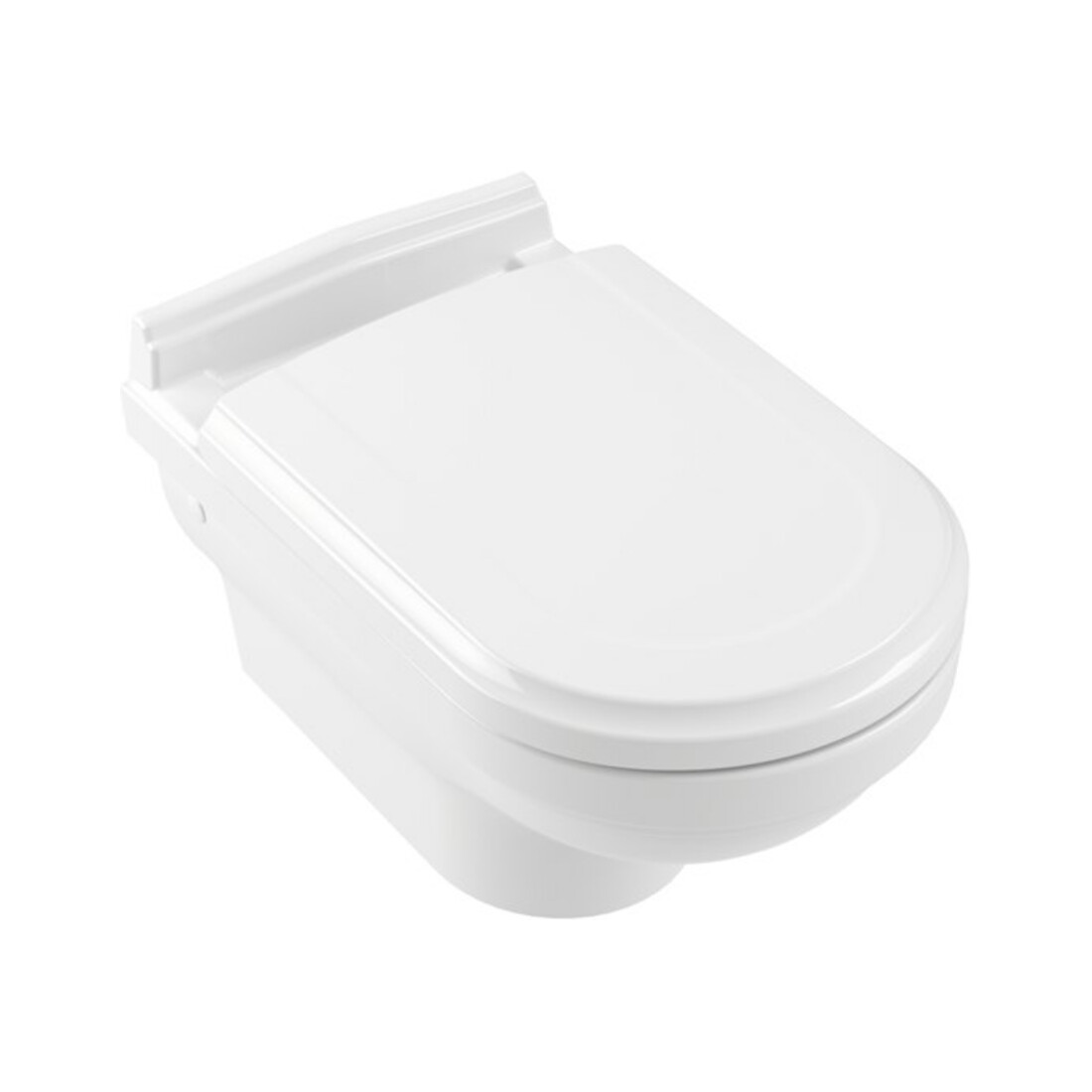 V&B Hommage WC suspendu, cuvette à chasse profonde 37x60cm, sortie horizontale, blanc C-plus