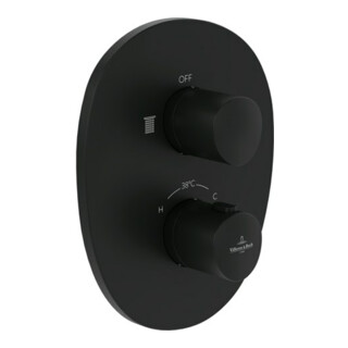 V&B Kit de montage ANTAO thermostat encastré avec régulateur de débit 1 voie, bleu