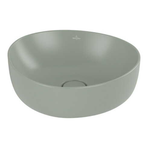 V&B Lavabo à poser ANTAO 40x39,5 cm, asym., sans trop-plein, morning gre. C+