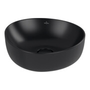 V&B Lavabo à poser ANTAO 40x39,5 cm, asym., sans trop-plein, P black C-plus-4