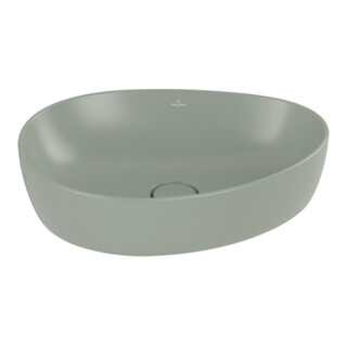 V&B Lavabo à poser ANTAO 51x40 cm, asym., sans trop-plein, morning gre. C+
