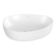 V&B Lavabo à poser ANTAO 51x40cm, asym., sans trop-plein, blanc mat C-plus-3