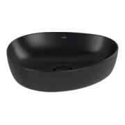 V&B Lavabo à poser ANTAO 51x40cm, asym., sans trop-plein, noir pur C-plus-3
