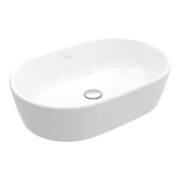 V&B Lavabo à poser Architectura 600 x 400 mm Ovale avec trop-plein Blanc Alpine CeramicPlus-3