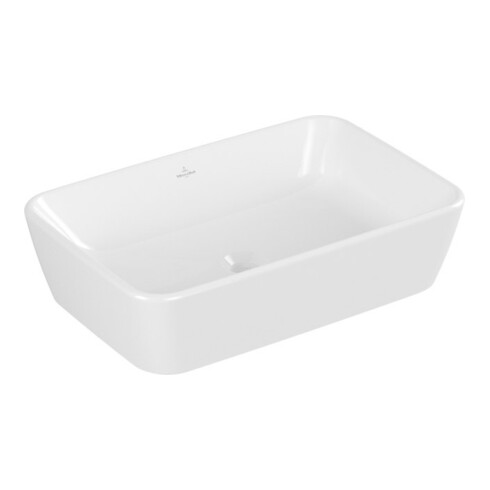V&B Lavabo à poser Architectura 60x40 cm, carré, avec trop-plein, blanc