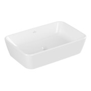V&B Lavabo à poser Architectura 60x40cm, carré, avec trop-plein, blanc C-plus