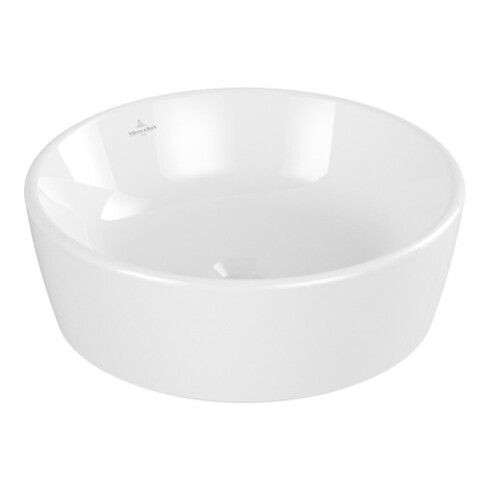 V&B Lavabo à poser Architectura d 45 cm, rond, sans trop-plein, blanc C-plus