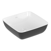 V&B Lavabo à poser Artis 41x41 cm, ek, sans trou de robinet, sans trop-plein, bleu charbon